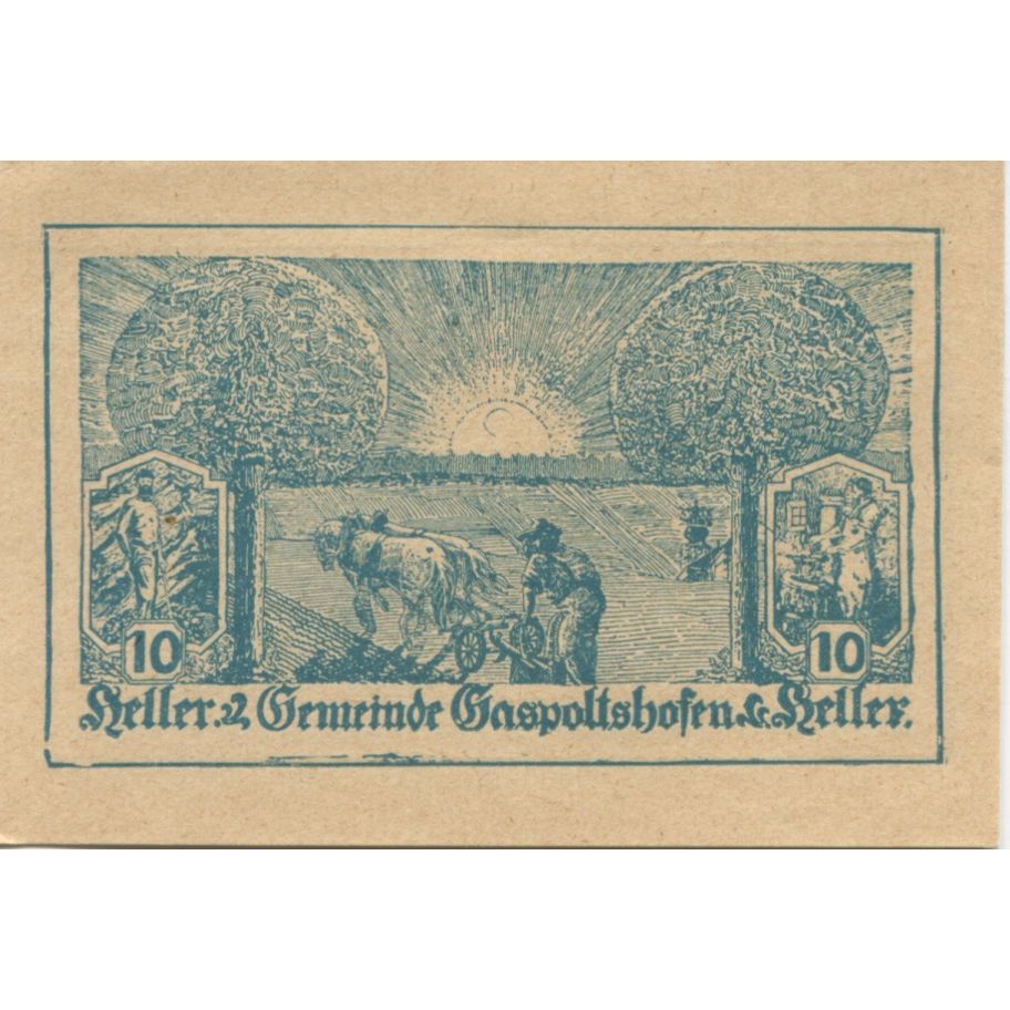 Banknote, Austria, Gaspoltshofen, 10 Heller, champs, 1920 UNC(63) Mehl:FS 225a2