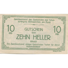 Banknote, Austria, Steinakirchen, 10 Heller, Eglise, 1920 UNC(63) Mehl:FS 1022
