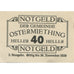Banknote, Austria, Ostermiething, 40 Heller, Texte, 1920 UNC(63) Mehl:FS 713IIIj