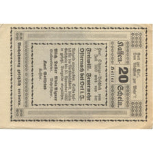 Banknote, Austria, Osternach, 20 Heller, Eglise, 1920 UNC(63) Mehl:FS 714