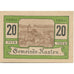 Geldschein, Österreich, Kasten, 20 Heller, Eglise 1920-12-31, UNZ- Mehl:FS 428c