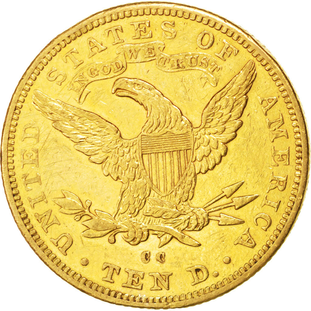 UNITED STATES, Coronet Head, $10, Eagle, 1891, U.S. Mint, KM #102, EF(40-45),...