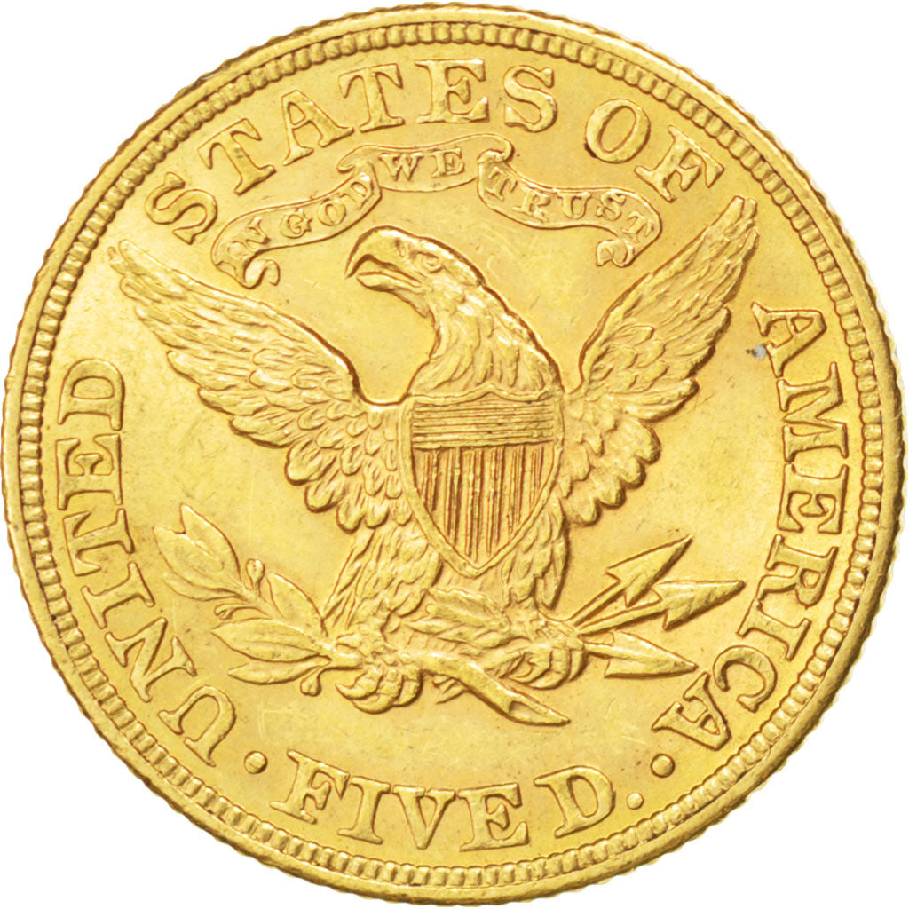 UNITED STATES, Coronet Head, $5, Half Eagle, 1899, U.S. Mint, KM #101,...