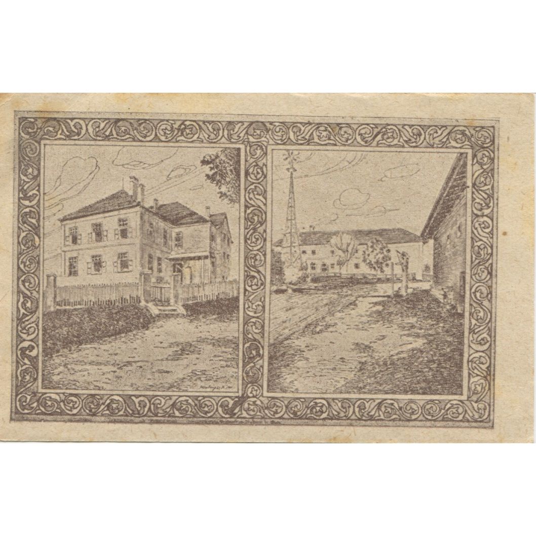 Biljet, Oostenrijk, Holzhausen, 50 Heller, Eglise 1920-09-30, SUP Mehl:FS 396a