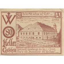 Banconote, Austria, Eidenberg, 80 Heller, champs, 1920 SPL, Mehl:FS 168Ia