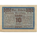 Geldschein, Österreich, Geretsberg, 10 Heller, Texte, 1920 UNZ- Mehl:FS 231a