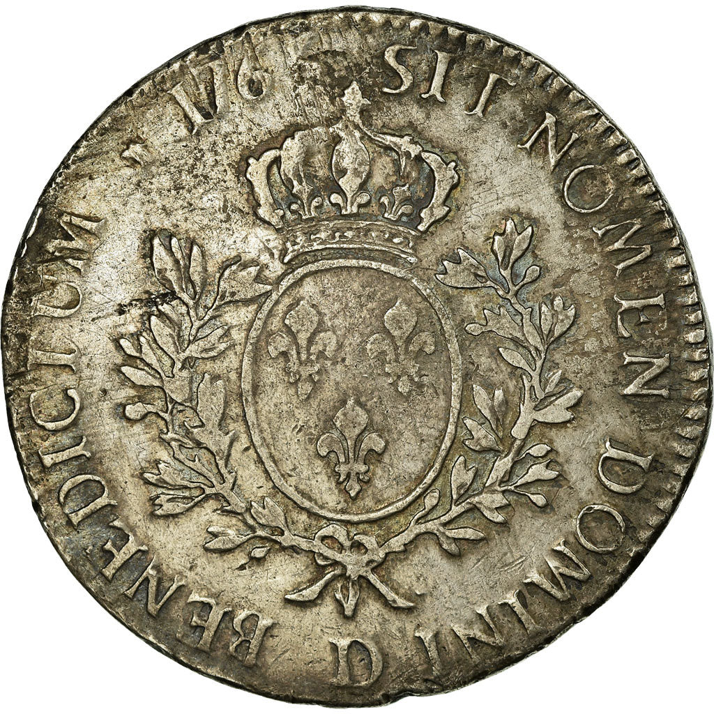 Moneta, Francja, Louis XV, Écu au bandeau, Ecu, 1765, Lyon, VF(20-25), Srebro