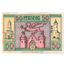 Banknote, Germany, Pyritz, 50 Pfennig, château, 1921 EF(40-45) Mehl: 1083.2
