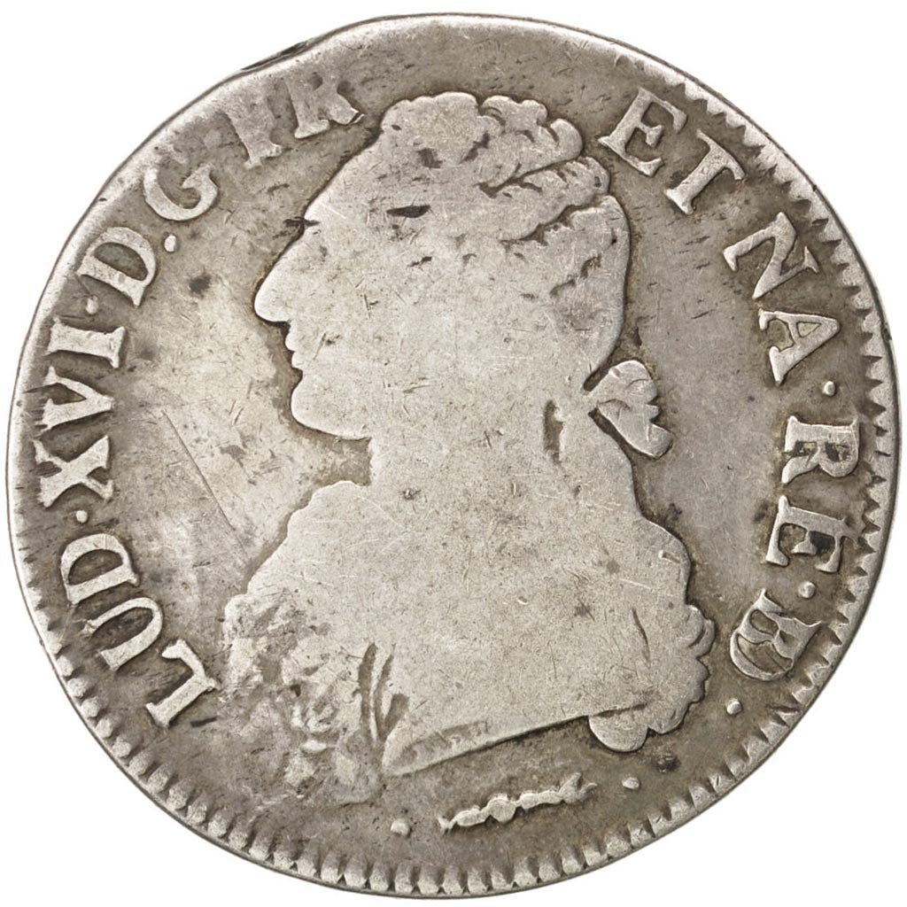 FRANCE, Écu de Béarn aux branches d'olivier, ECU, 1781, Pau, KM #572, F(12-15), 
