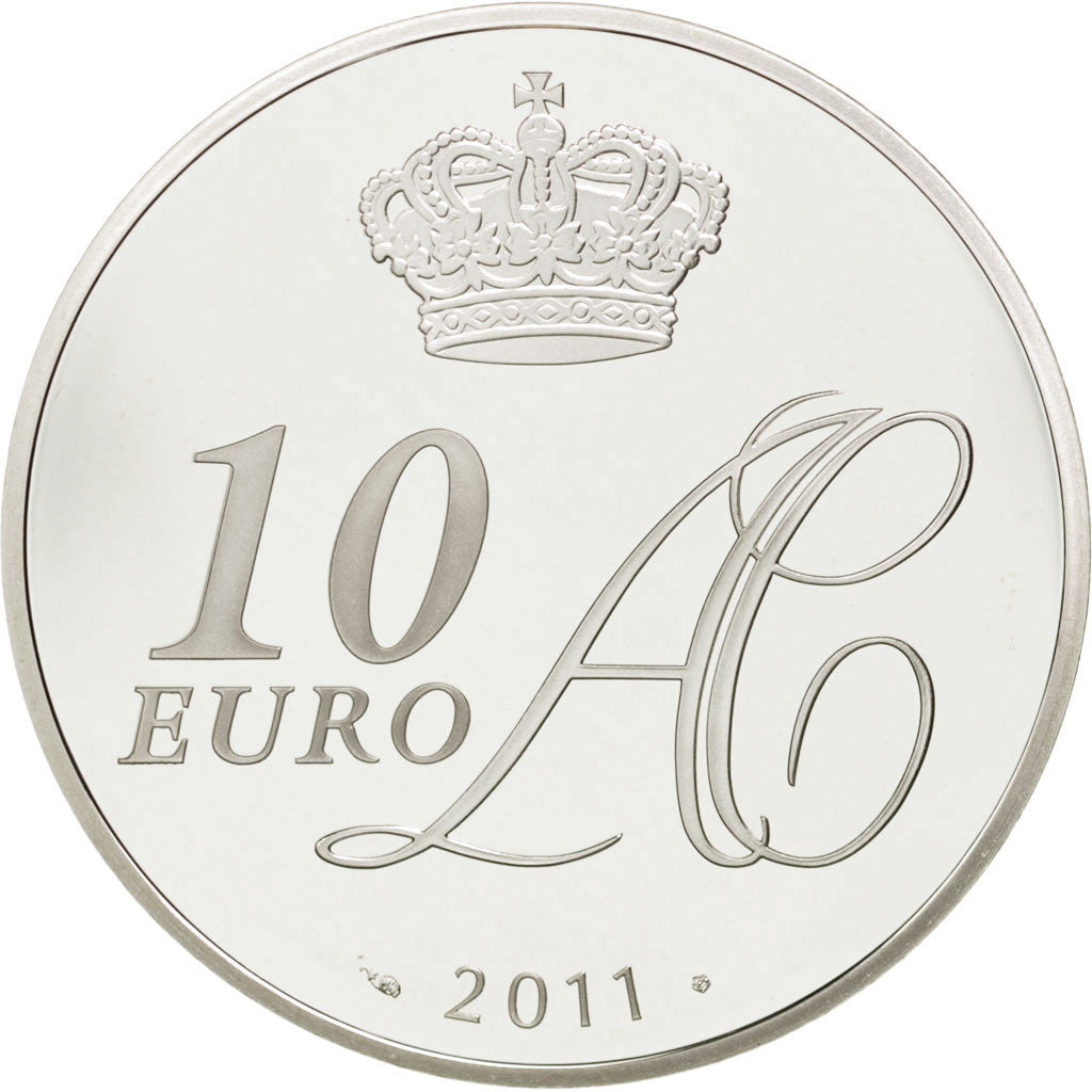 Monaco, 10 Euro, 2011, FDC, Argento, Gadoury:6