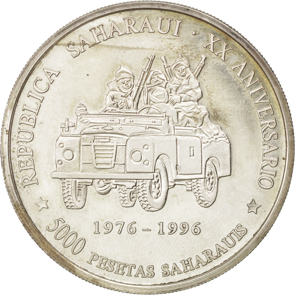 Sahara Occidental, 5000 Pesetas 20 ans de l'indépendance 1996, KM 36