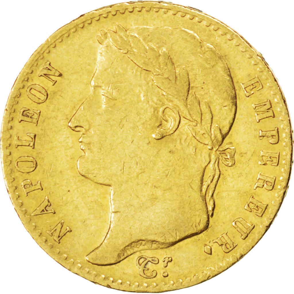 FRANCE, 20 Francs, 1815, Paris, KM #705.1, EF(40-45), Gold, Gadoury #1025a, 6.43