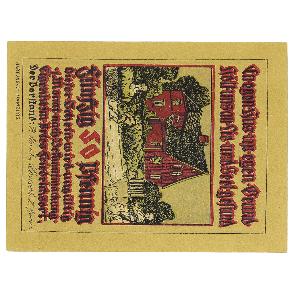 Banknote Germany Pries-Friedrichsort, 50 Pfennig ferme 1922 UNC(63) Mehl:1075.1