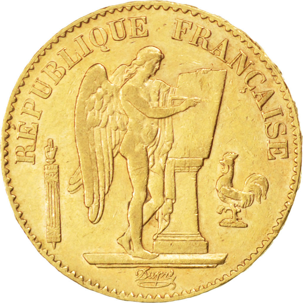 IIIème République, 20 francs or Génie 1889 Paris, KM 825