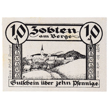 Banknote, Germany, Zobten, 10 Pfennig, paysage, 1919 UNC(63) Mehl:Z15.1