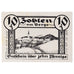 Banknote, Germany, Zobten, 10 Pfennig, paysage, 1919 UNC(63) Mehl:Z15.1