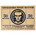 Banknote, Germany, Weimar, 50 Pfennig, portrait, 1921 UNC(63) Mehl:1398.6