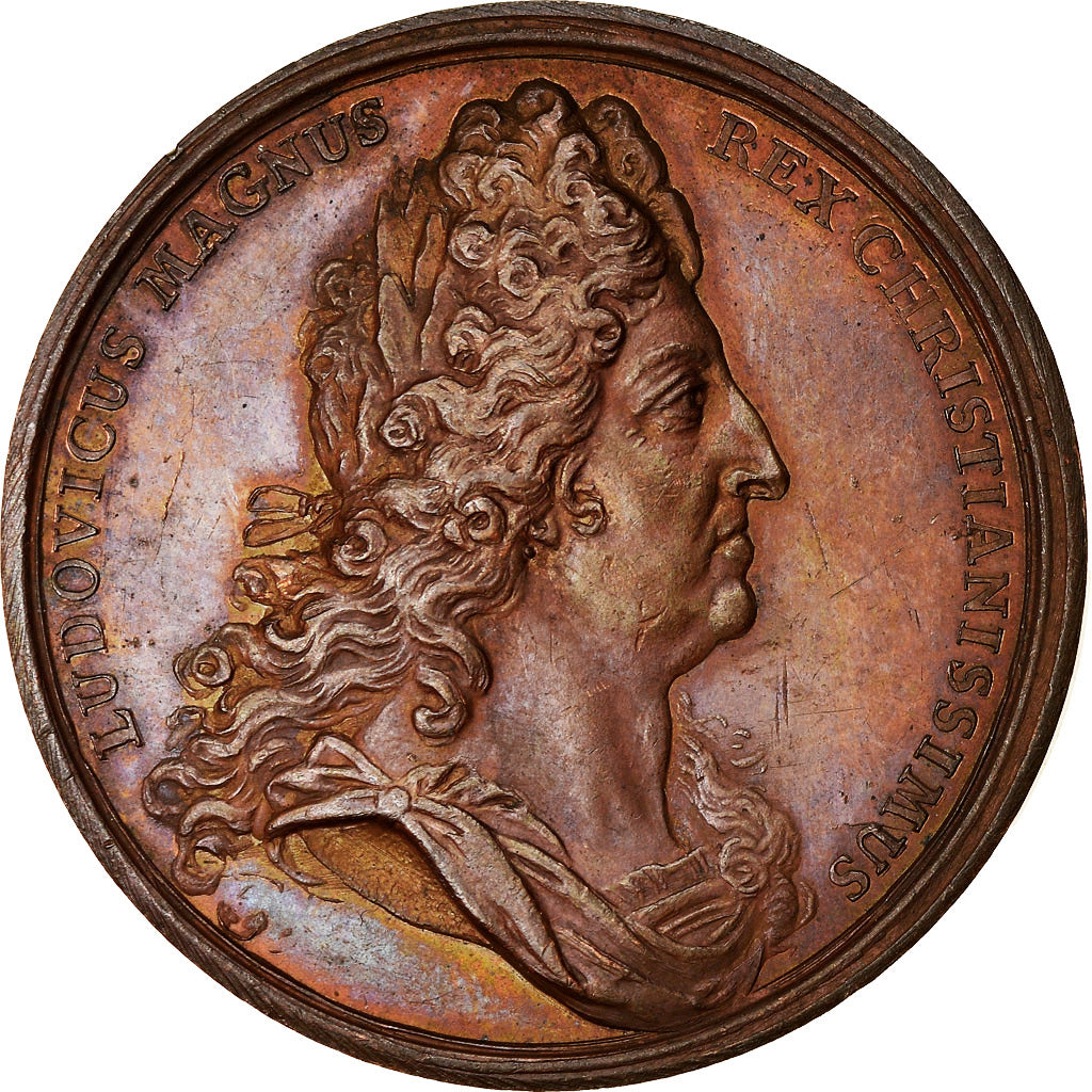 France, Medal, Louis XIV, Prise de Verrua, History, 1705, Mauger, Restrike