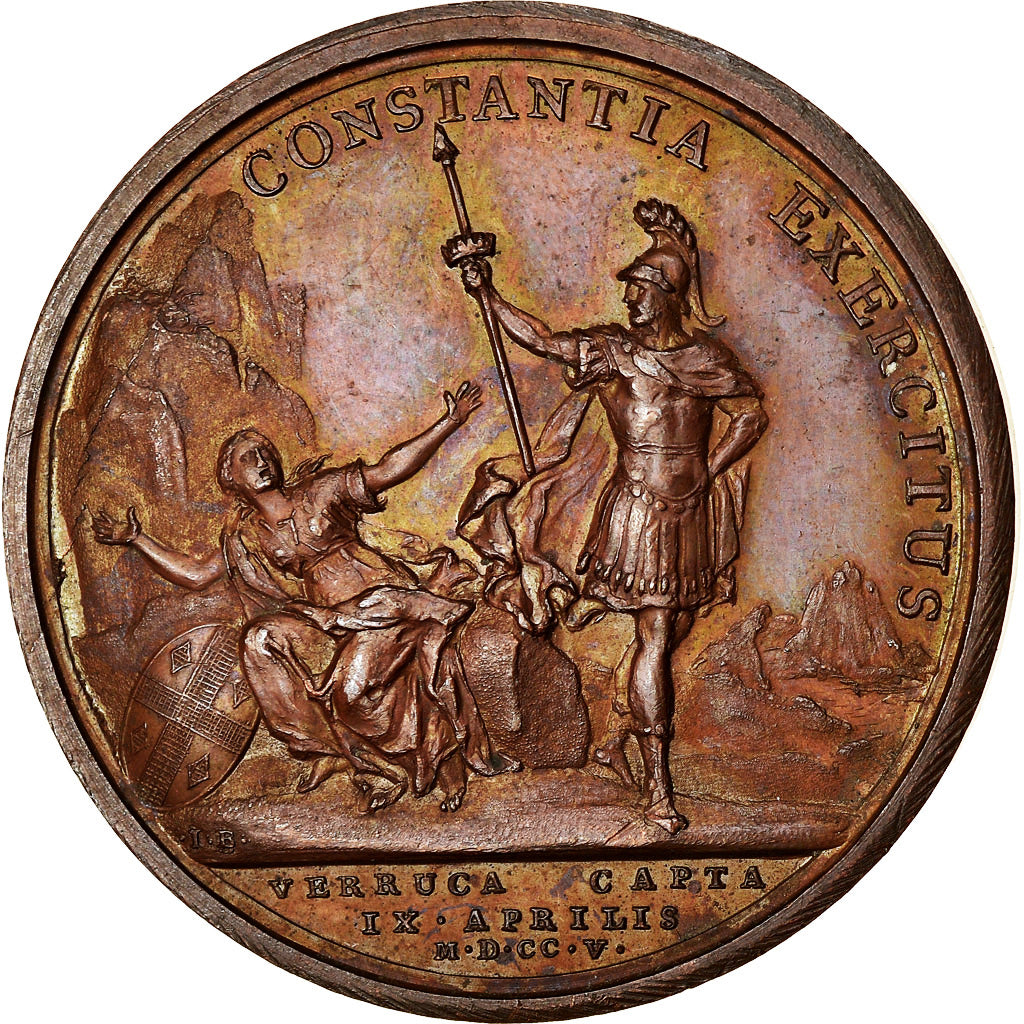 France, Medal, Louis XIV, Prise de Verrua, History, 1705, Mauger, Restrike