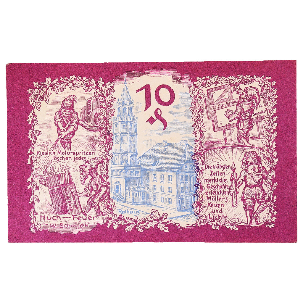 Geldschein, Deutschland, Patschkau, 10 Pfennig, Eglise, 1921, UNZ-, Mehl:1052.1