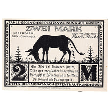 Billet, Allemagne, Paderborn, 2 Mark, rue, 1921, 1921-11-10, SPL, Mehl:1043.6