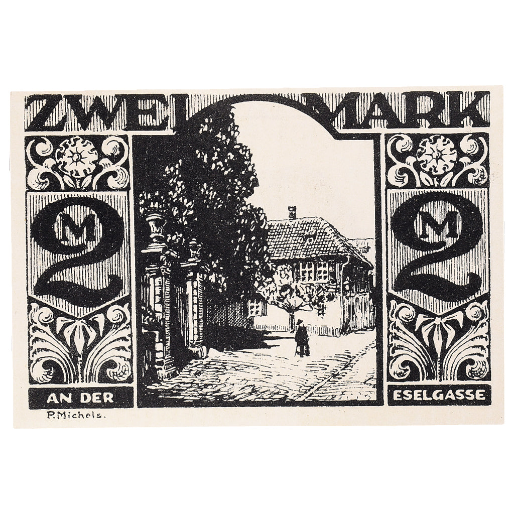 Billet, Allemagne, Paderborn, 2 Mark, rue, 1921, 1921-11-10, SPL, Mehl:1043.6