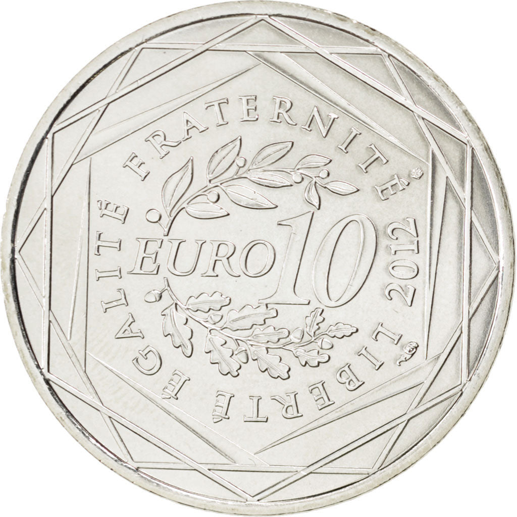 Coin, France, 10 Euro, 2012, MS(63), Silver, KM:1880
