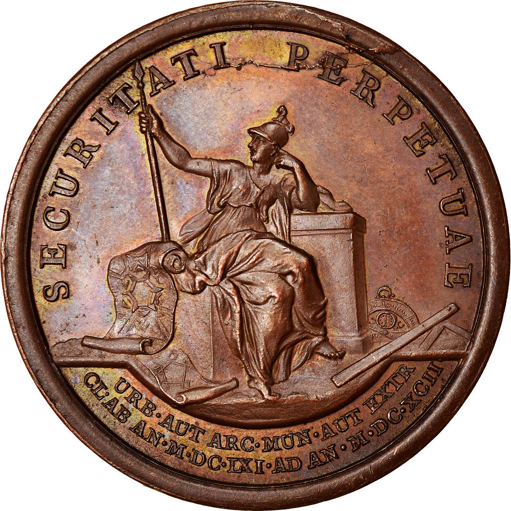 France, Medal, Louis XIV, Fortification de 150 Villes, History, 1692, Mauger