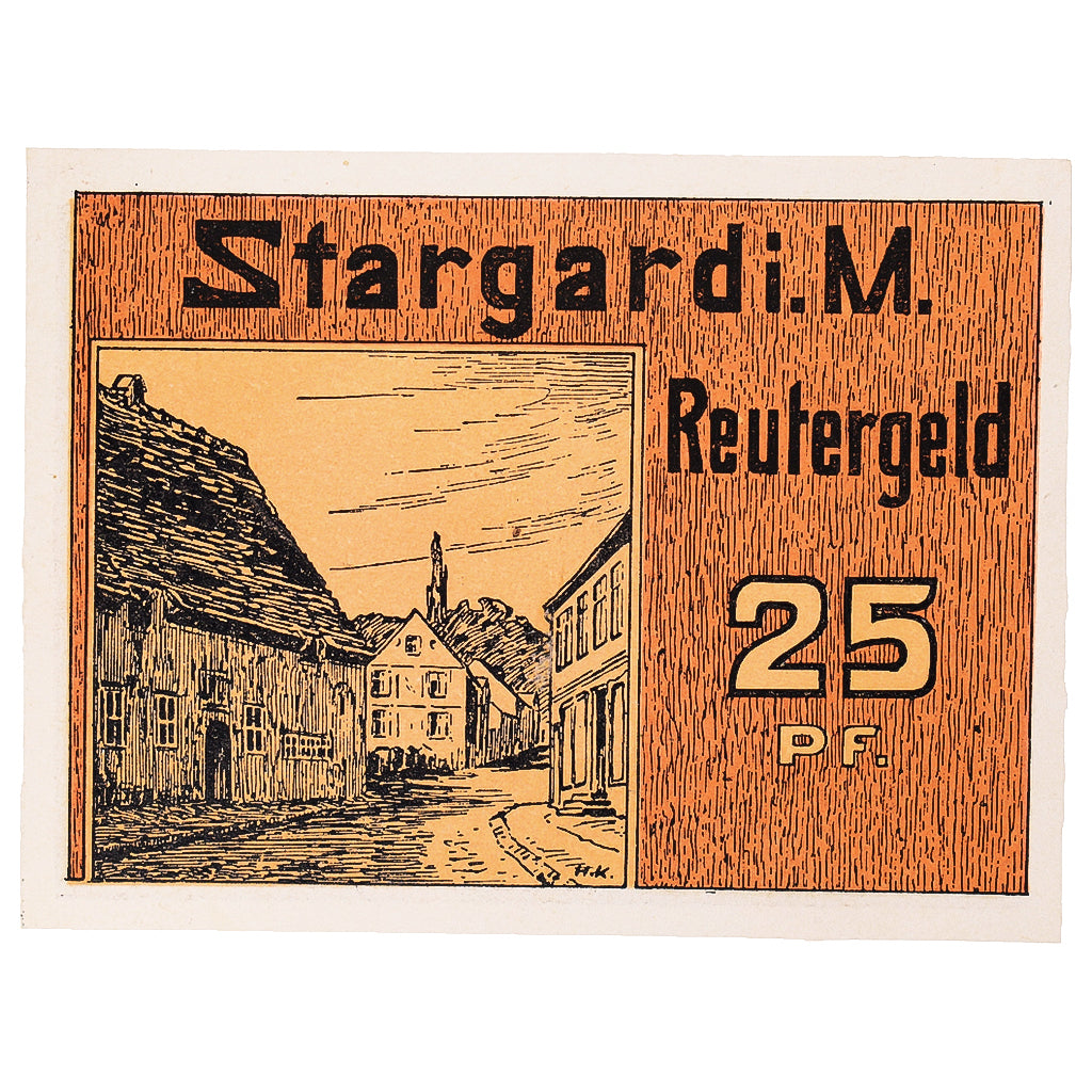 Banknote, Germany, Stargard, 25 Pfennig, rue, 1922 UNC(63) Mehl:1253.1