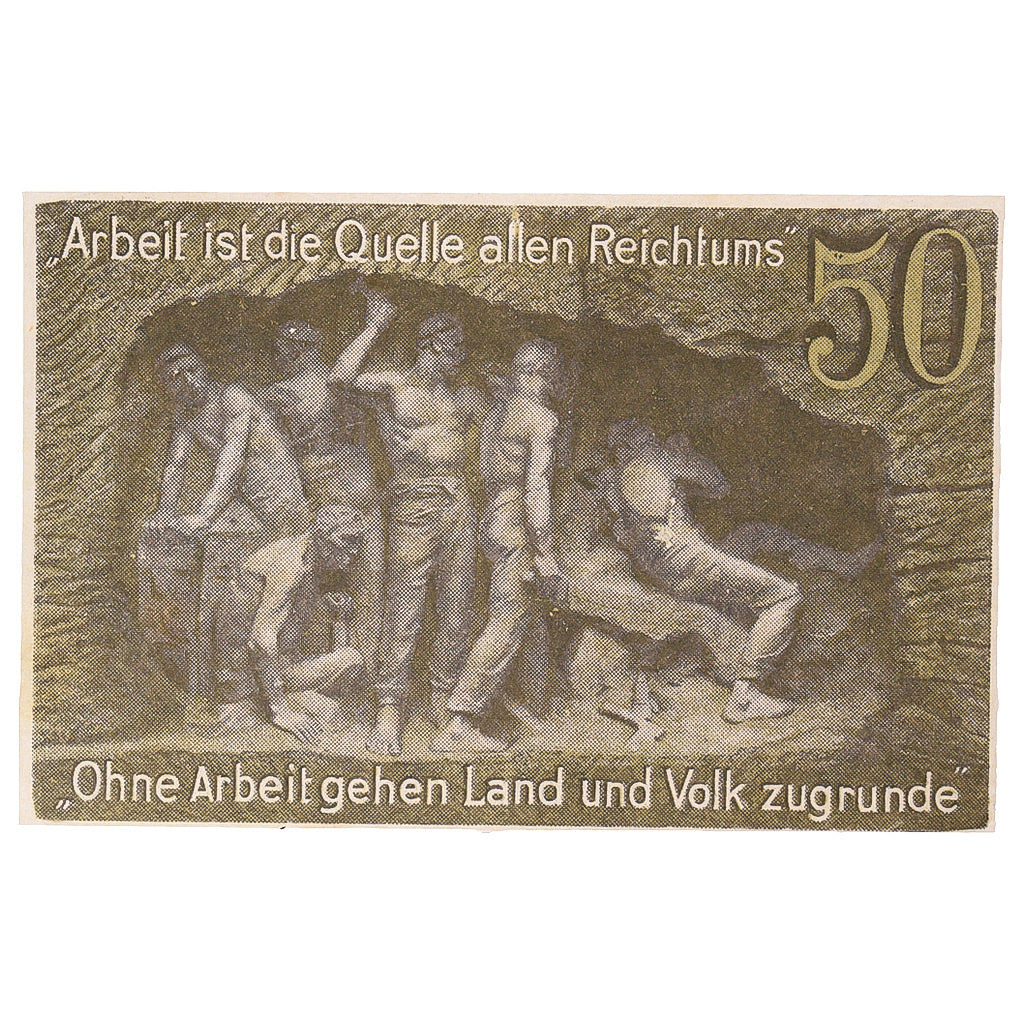 Banknote, Germany, Waldenburg, 50 Pfennig, arbre, 1920 UNC(63) Mehl:W3.16