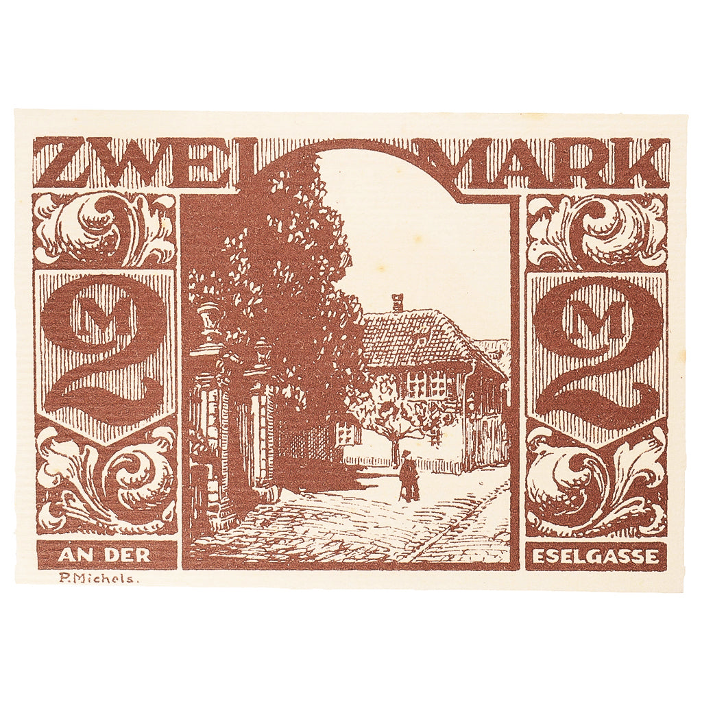 Billet, Allemagne, Paderborn, 2 Mark, ferme, 1921, 1921-11-10, SPL, Mehl:1043.5