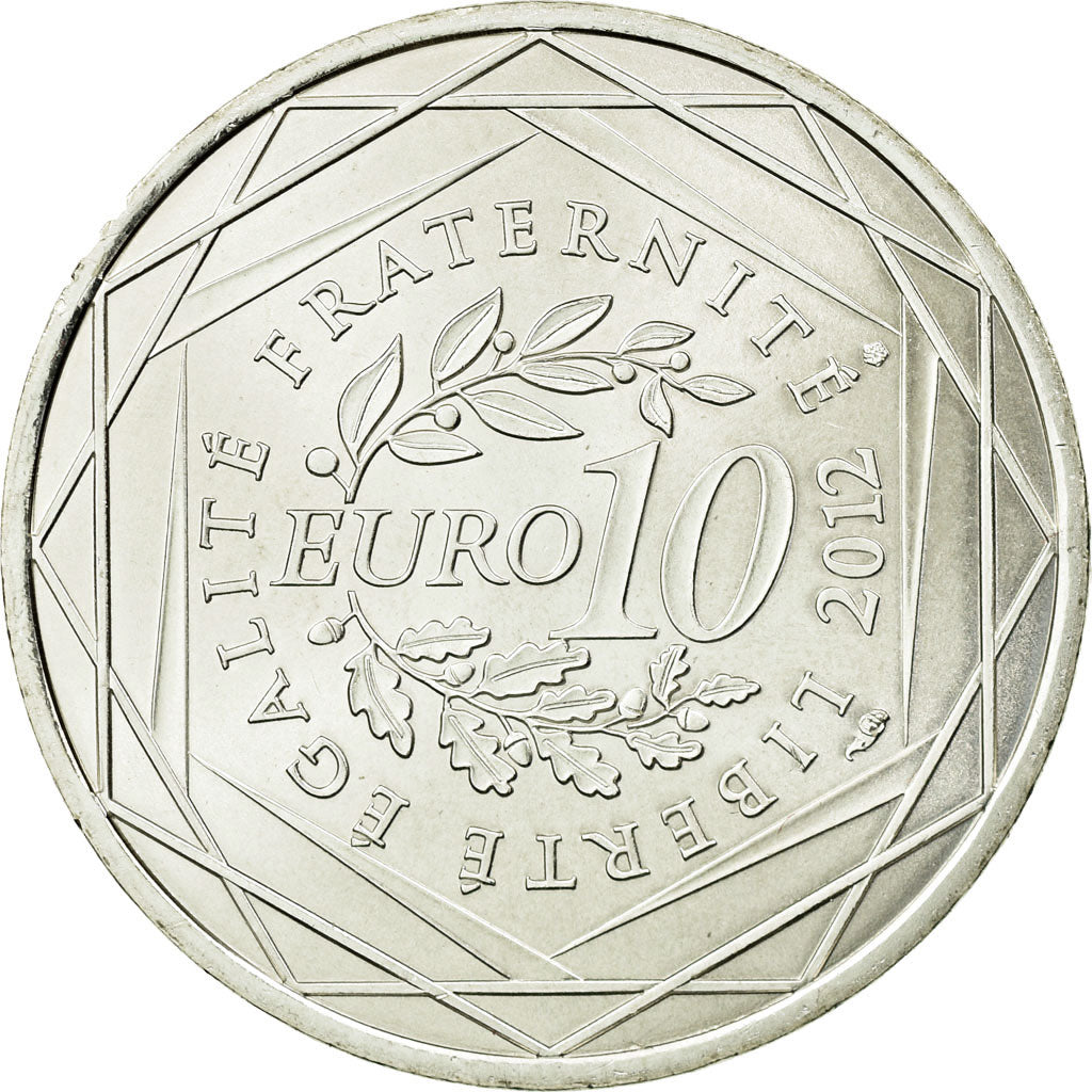 Coin, France, 10 Euro, 2012, MS(63), Silver, KM:1862