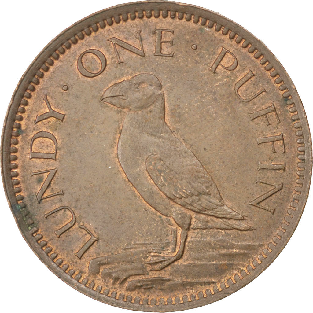 LUNDY, Puffin, 1929, KM #Tn2, MS(60-62), Bronze, 10.00