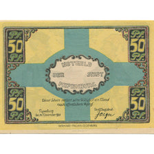 Banknote, Germany, Papenburg, 50 Pfennig, personnage, 1921 UNC(63) Mehl:1044.1