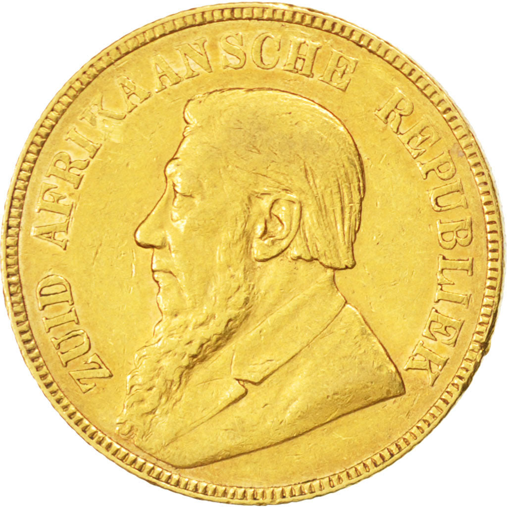 SOUTH AFRICA, Pond, Een, 1897, KM #10.2, EF(40-45), Gold, 7.96