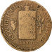FRANCE, 2 sols aux balances daté, 2 Sols, 1793, Strasbourg, KM #621.4, F(12-15),