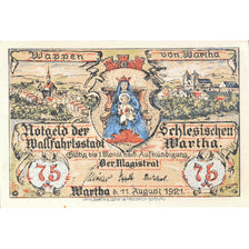 Banknote, Germany, Wartha, 75 Pfennig, Eglise 1921-08-11, UNC(63) Mehl:1381.2