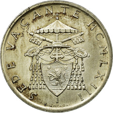 Monnaie, Cité du Vatican, Sede Vacante, 500 Lire, 1963, SUP+, Argent, KM:75