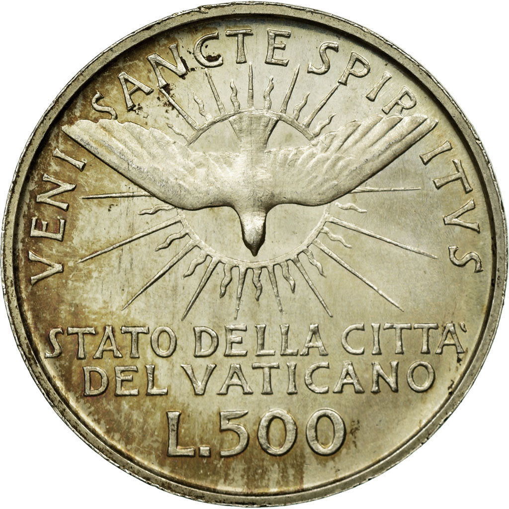 Monnaie, Cité du Vatican, Sede Vacante, 500 Lire, 1963, SUP+, Argent, KM:75
