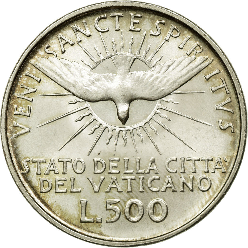 Coin, VATICAN CITY, Sede Vacante, 500 Lire, 1958, MS(63), Silver, KM:57