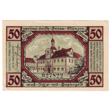 Banconote, Germania, Sorau, 50 Pfennig, mairie 1921-03-01, SPL Mehl:1247.1