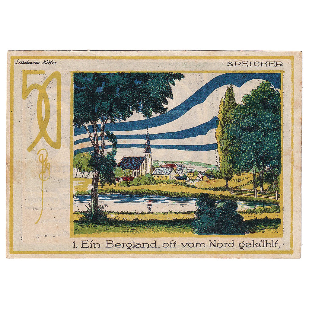 Banknote, Germany, Sorau, 50 Pfennig, portrait, 1921 AU(55-58) Mehl:1248.1