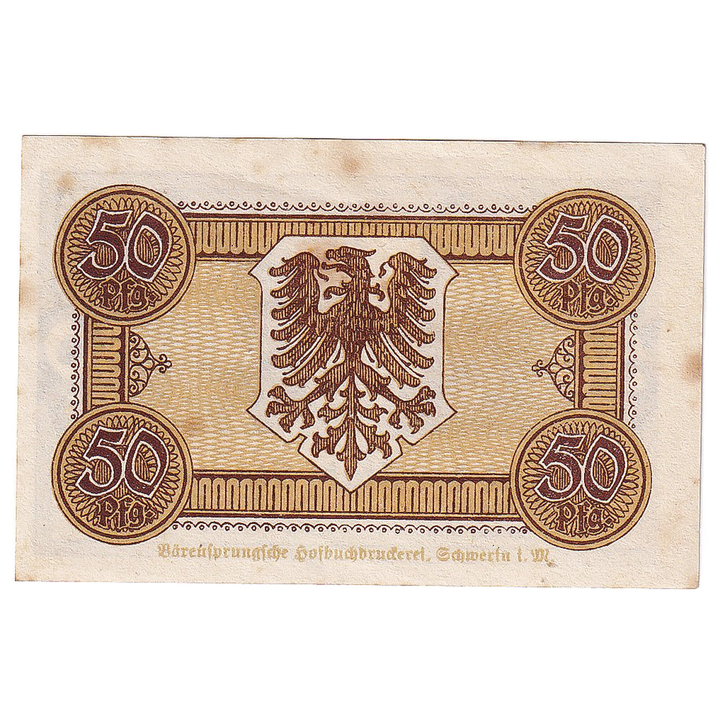 Banknote, Germany, Stargard, 50 Pfennig, Maison 1921-01-01, AU(55-58) Mehl:S102