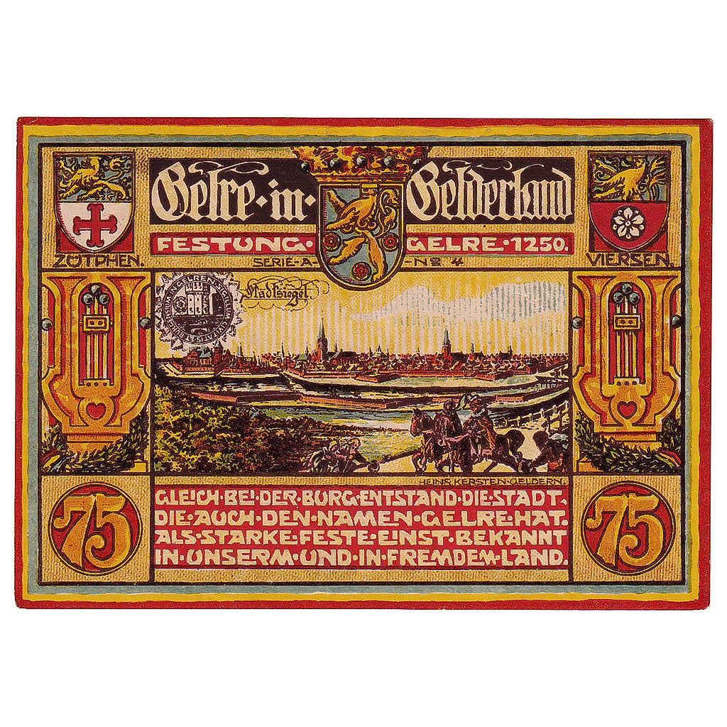Banknote, Germany, Geldern, 75 Pfennig, roi, 1922 UNC(63) Mehl:415.1