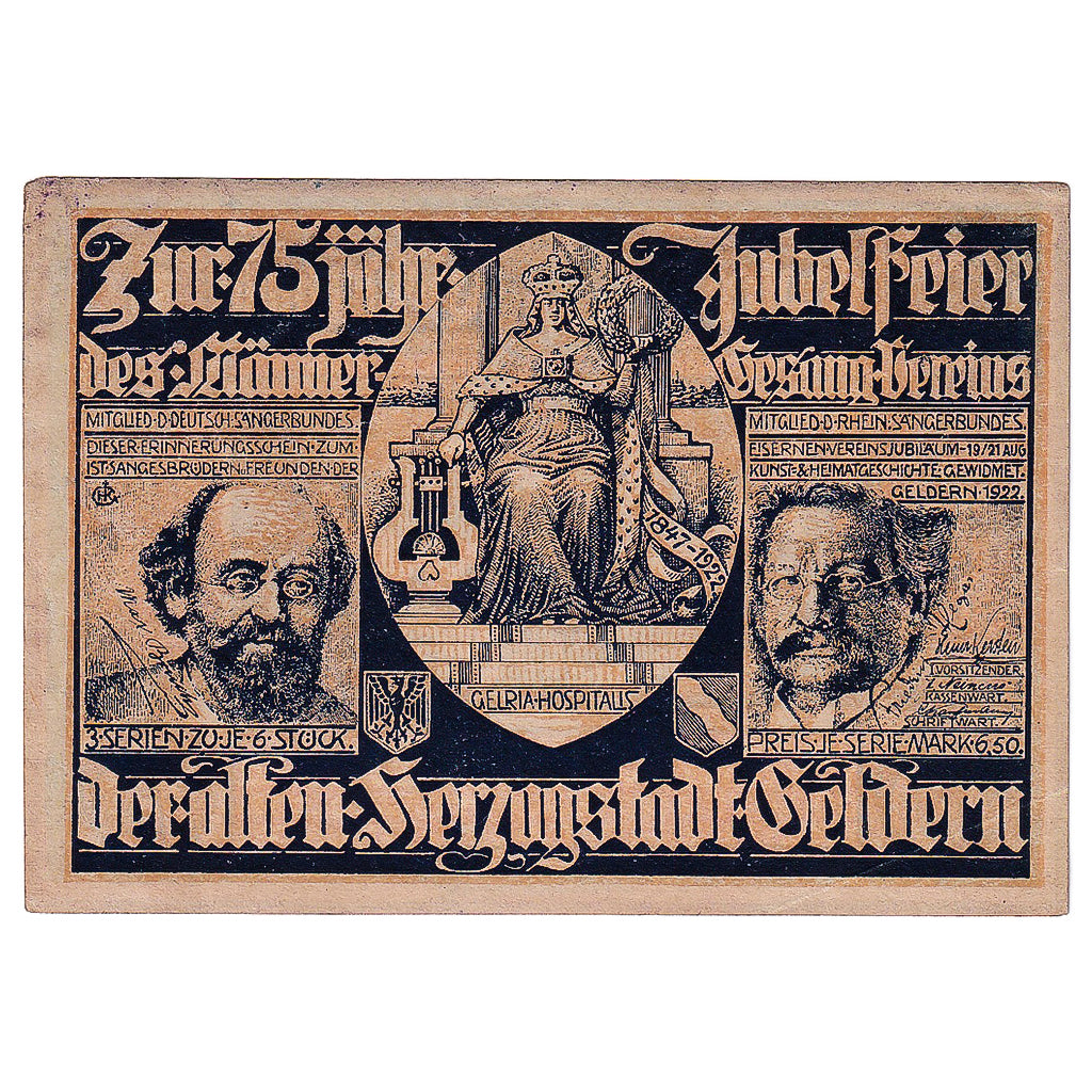 Banknote, Germany, Geldern, 75 Pfennig, place 1922-08-21, UNC(63) Mehl:415.3