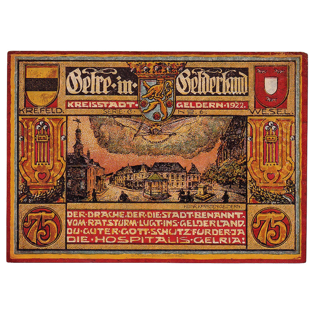 Banknote, Germany, Geldern, 75 Pfennig, place 1922-08-21, UNC(63) Mehl:415.3