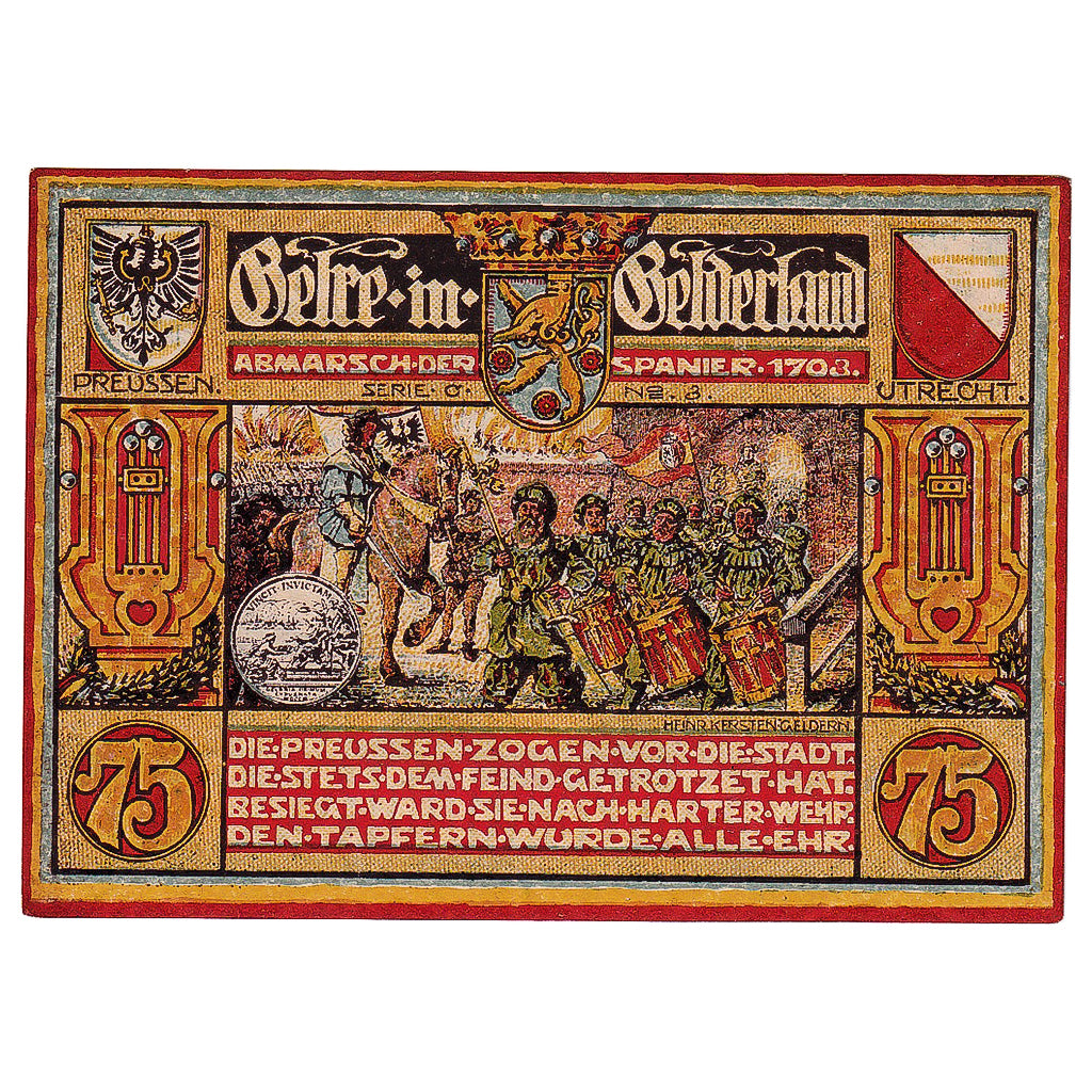 Banknote, Germany, Geldern, 75 Pfennig, armée 1922-08-21, UNC(63) Mehl:415.3