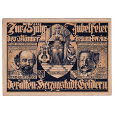 Banconote, Germania, Geldern, 75 Pfennig, militaire 1922-08-21, SPL Mehl:415.3