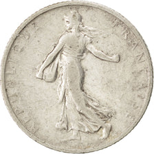 FRANCE, Semeuse, Franc, 1899, Paris, KM #844.1, VF(30-35), Silver, 23, Gadoury..