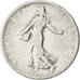 FRANCE, Semeuse, Franc, 1902, Paris, KM #844.1, VF(20-25), Silver, 23, Gadoury..